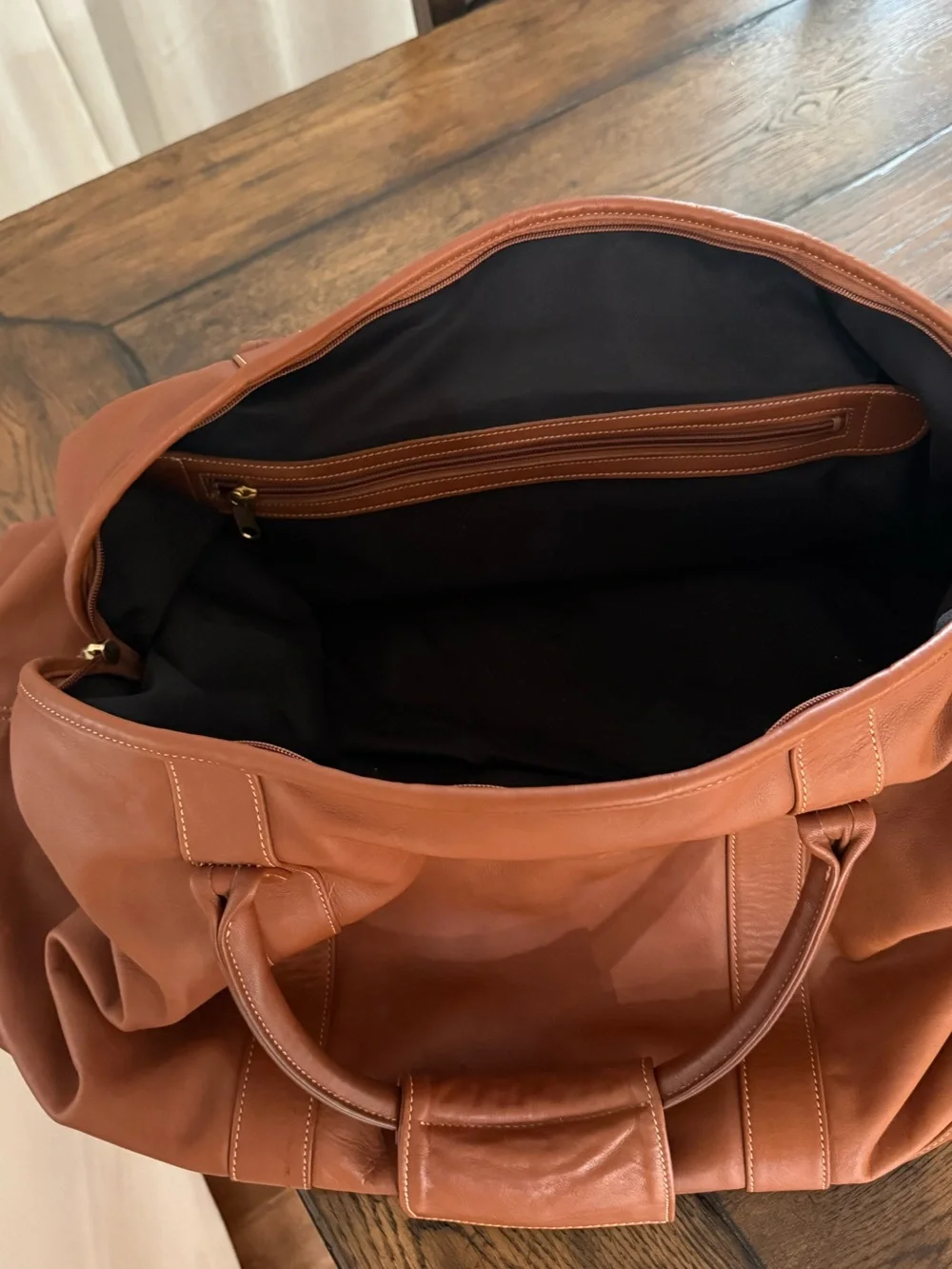 Coach Leather Vintage Duffle Luggage Cabin Bag Large 0503
